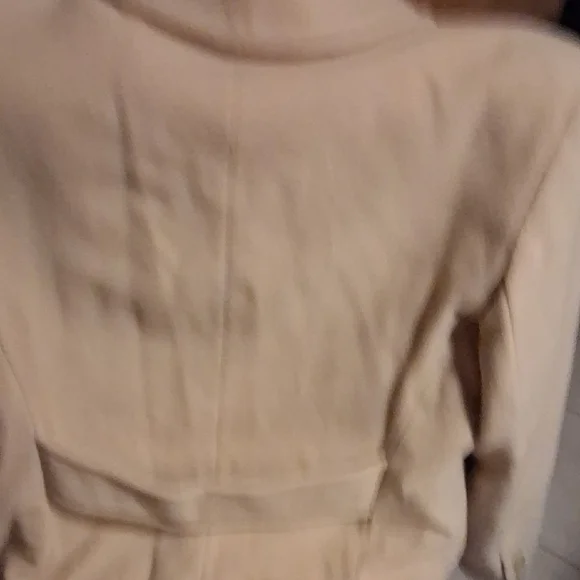 Elegant Cream Pea Coat - Picture 3 of 6